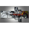 Black and White Abstract Wall Arts Metal Painting